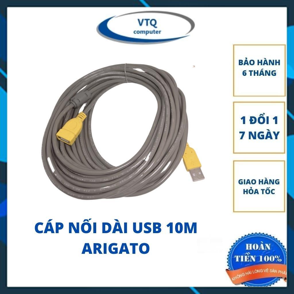 Dây cáp nối dài usb 10m ARIGATO chuẩn 2.0 ,hàng chính hãng chuẩn chất lượng