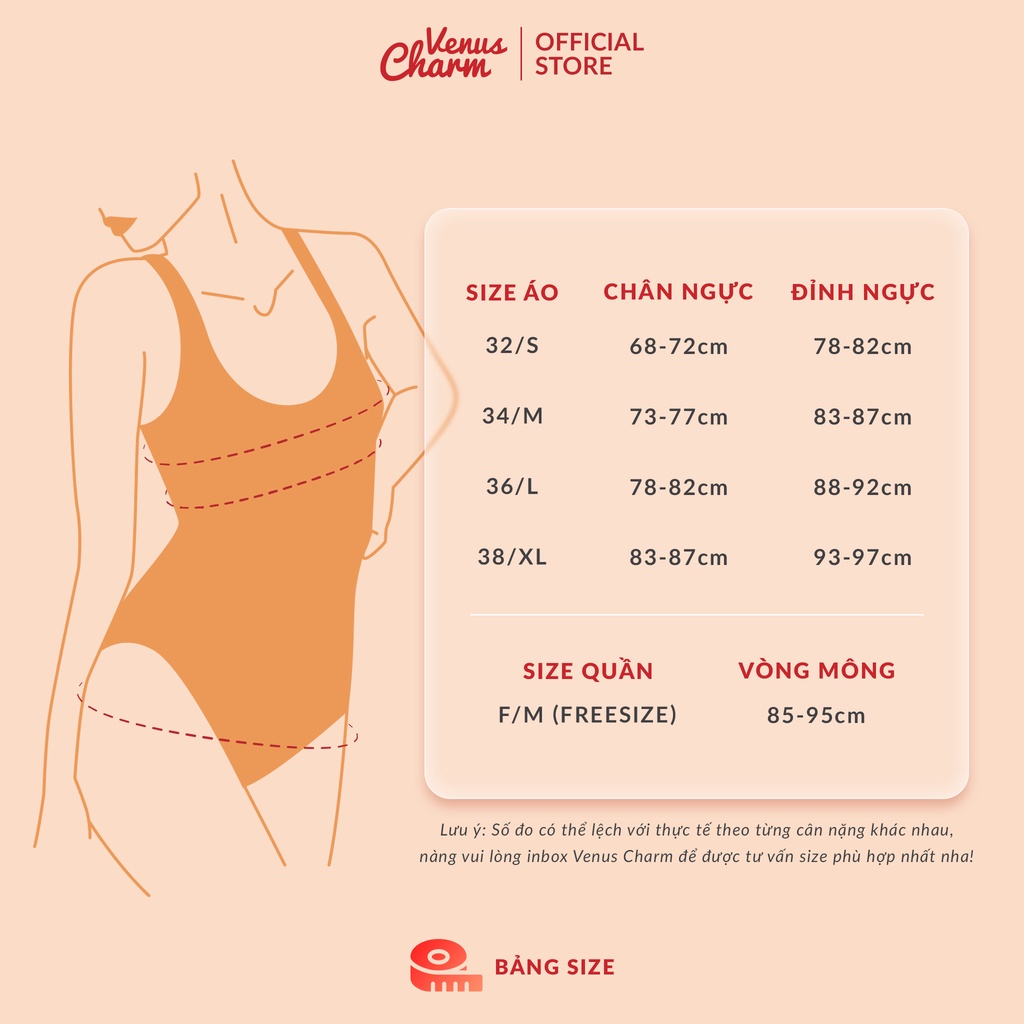 Áo ngực không dây mặc váy hở vai Venus Charm viền silicon chống tut, không gọng, đệm dày 3cm nâng ngực tốt 2019