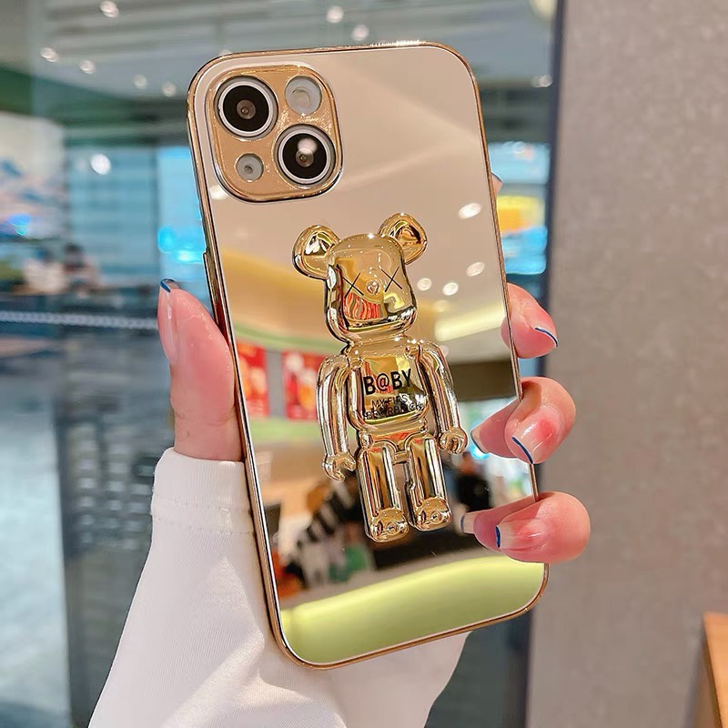 Ốp Điện Thoại tpu Mềm Có Giá Đỡ Hình Gấu Cho iphone 13 pro max ins12 pro max 11 pro max xsmax