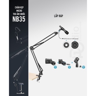 Chân Microphone NB-35 (nhỏ) -Chân Micro kẹp bàn, giá đỡ Micro