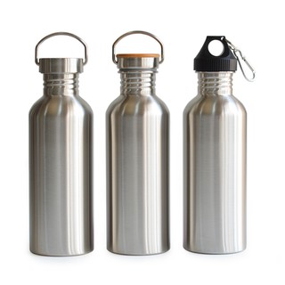 Bình Nước Inox 304 Không Chứa BPA 0.5L 1L 1.2L 1.5L 2L Tường Đơn Không Thể Giữ Nhiệt Độ