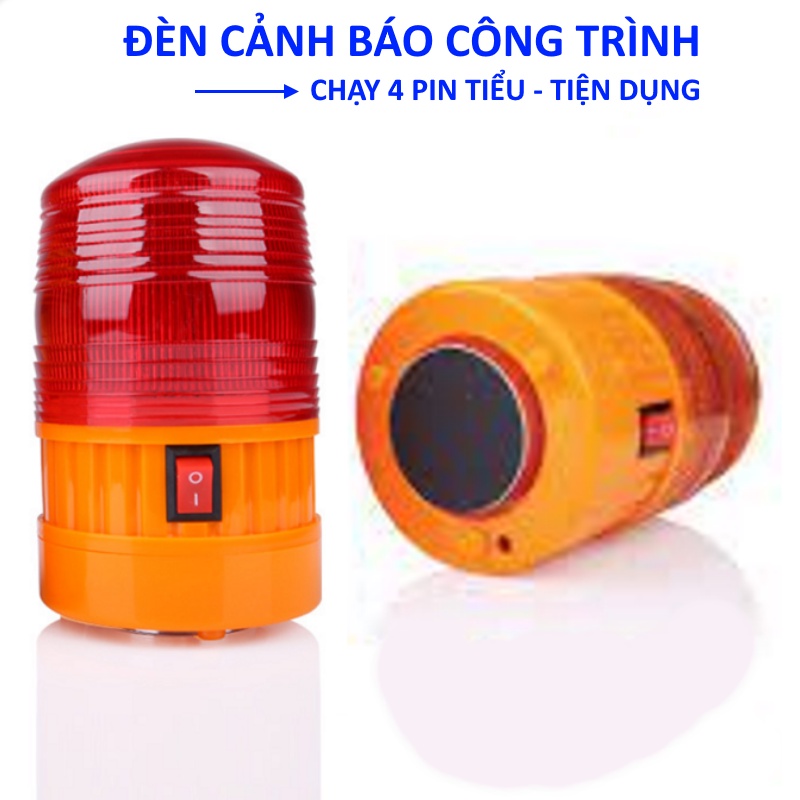 ĐÈN QUAY CẢNH BÁO DÙNG PIN, ĐÈN CHỚP CẢNH BÁO CÔNG TRÌNH