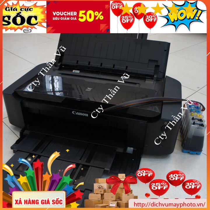 Máy in màu khổ A3 canon IP 8730 8770 đã qua sử dụng máy in dùng 6 màu mực  dẫn mực ngoài giá rẻ bền đẹp bảo hành INECO