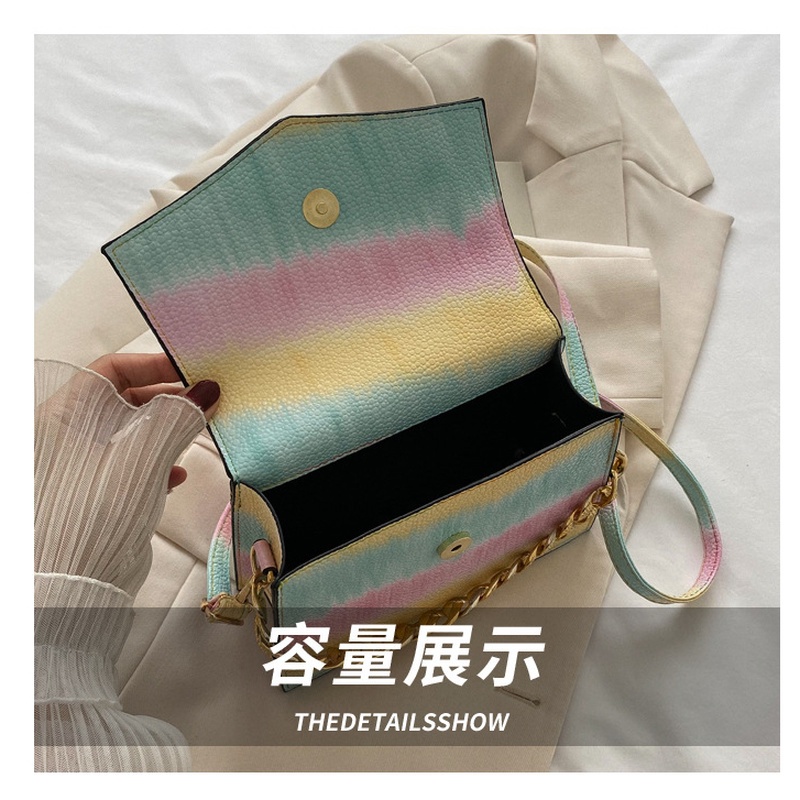 One Túi Đeo Chéo Hình Vuông Nhỏ Màu Gradient Phong Cách Hàn Quốc Đơn Giản NB00081