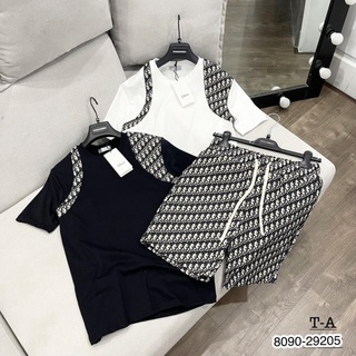 Bộ hè nam Dior mix viền siêu hot_Bộ cộc nam dior viền vai hot hit