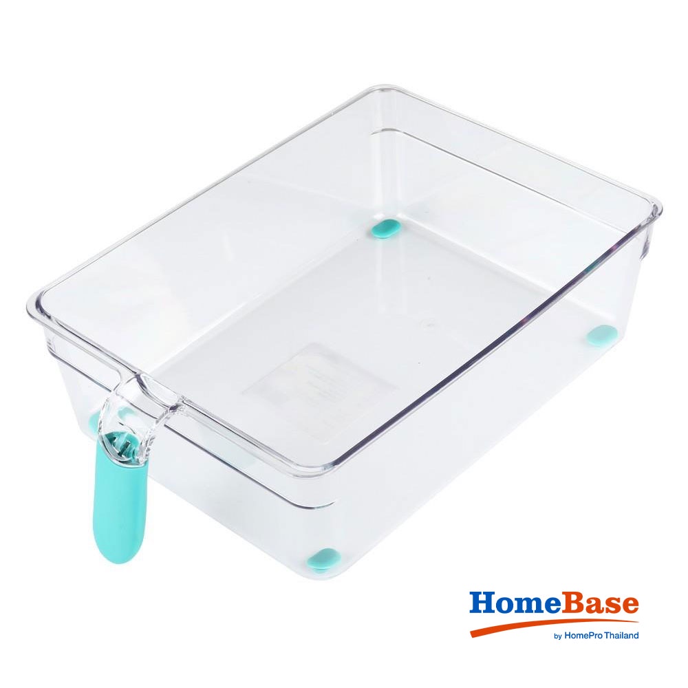 HomeBase KECH Hộp bảo quản tủ lạnh bằng nhựa có tay cầm 24405 W31xD20xH8.5cm