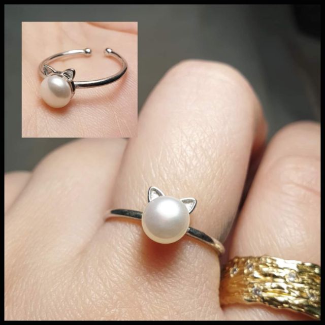 nhẫn bạc 925 xi vàng trắng