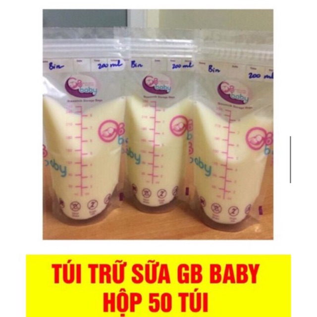 Hộp 50 túi trữ sữa GB BABY