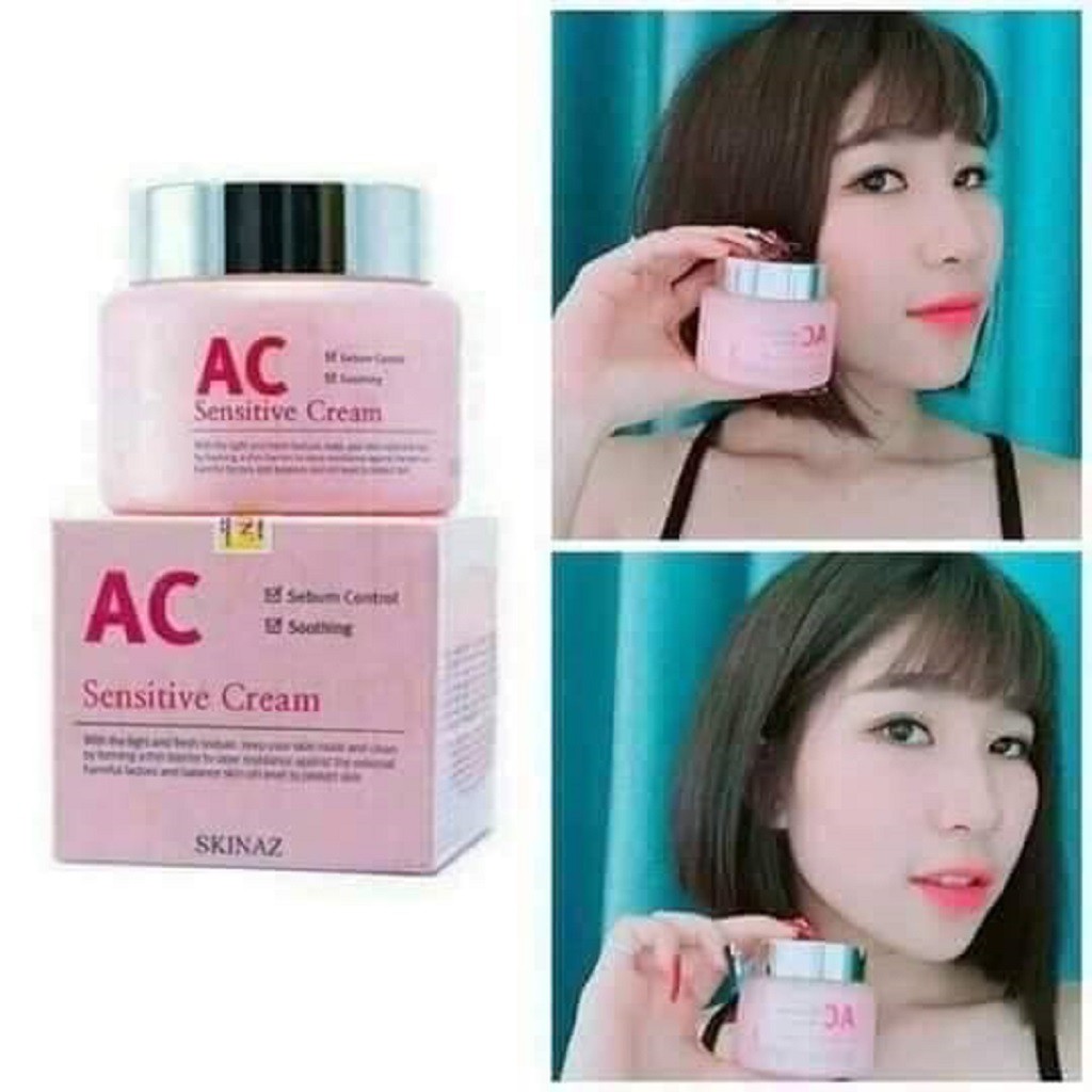 Kem Dưỡng Da Cao Cấp AC Sensitive Cream Skinaz Hàn Quốc