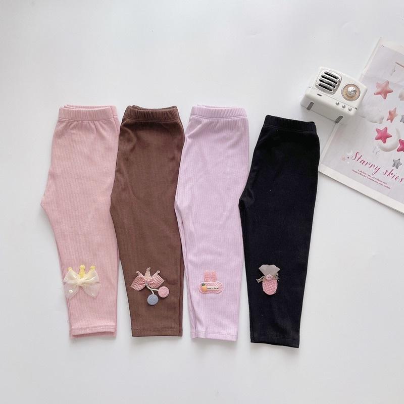 SET 4 QUẦN LEGGING TĂM DÀI SIÊU MỀM ĐẸP CHO BÉ