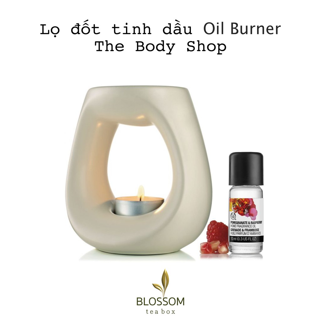 Lọ đốt tinh dầu Oil Burner The Body Shop (Trắng/Đen)