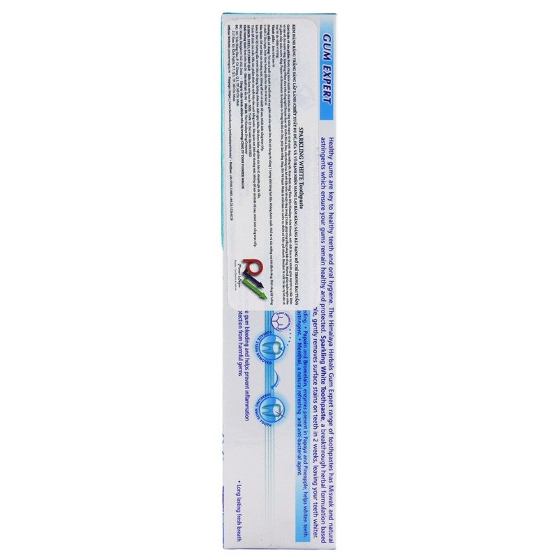 Kem Đánh Răng Himalaya Herbals Sparkling White Toothpaste Trắng Sáng Lấp Lánh 100g