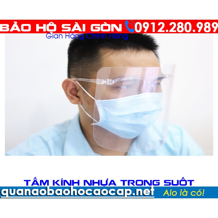 kích chống trong suốt giọt bắn bảo vệ mặt ngăn ngừa bụi