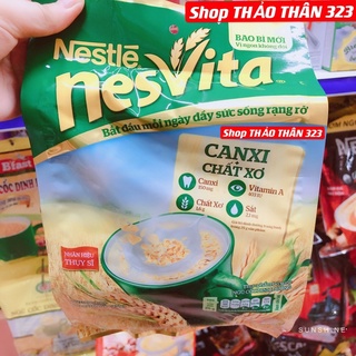 MẪU MỚI-Ngũ Cốc Dinh Dưỡng NesVita Canxi Chất Xơ 400g (16gói x 25g)