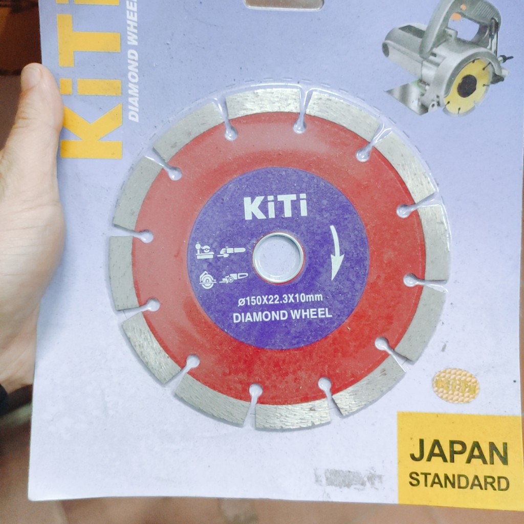 Lưỡi cắt 150mm đa năng cắt gạch , bê tông , cắt tường KITI JAPAN chính hãng (SS0774)