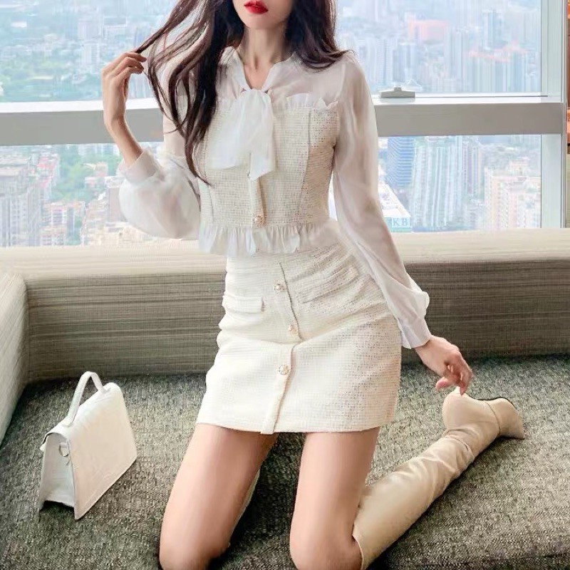 SÉT ÁO + CHÂN VÁY  DẠ TWEED 🌺- Kèm ảnh thật | BigBuy360 - bigbuy360.vn