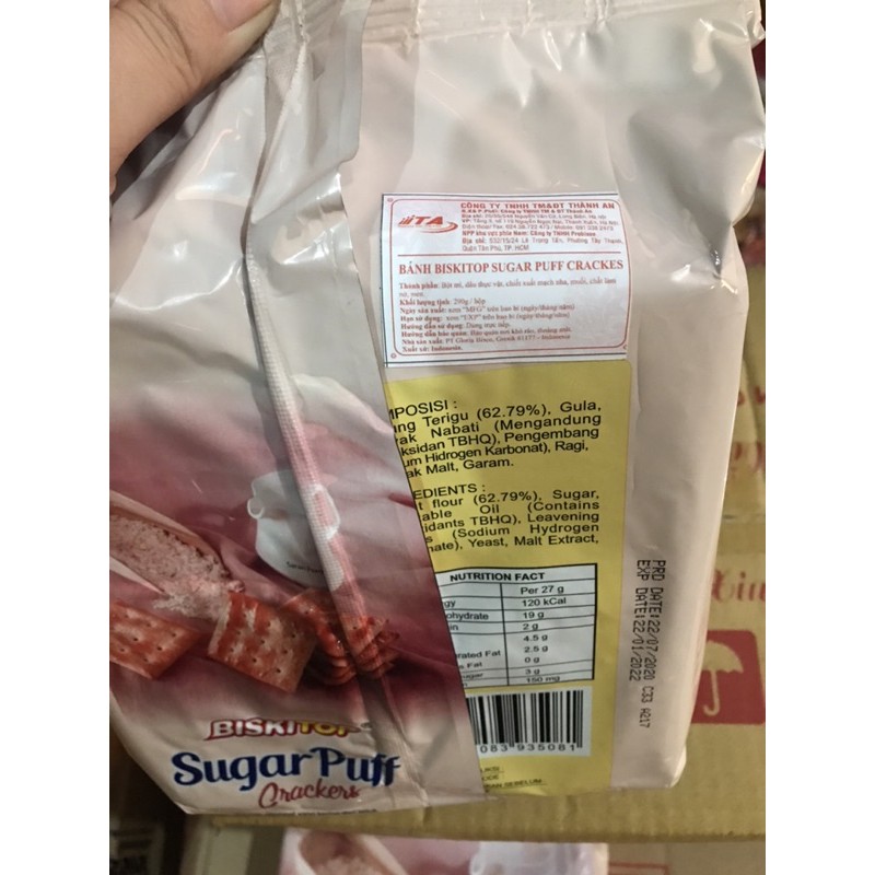 Bánh ăn kiêng Biskitop Sugar Puff 290g