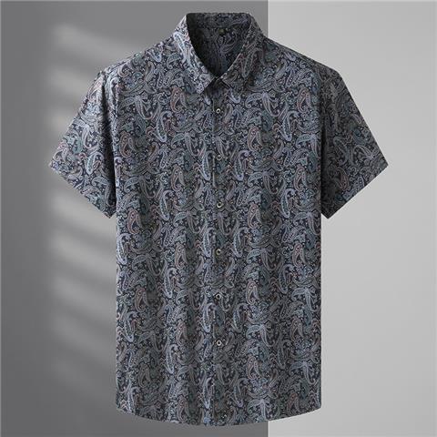 Áo Sơ Mi Dáng Rộng Ngắn Tay Size Lớn Thời Trang Mùa Hè Mới Dành Cho Nam 2022