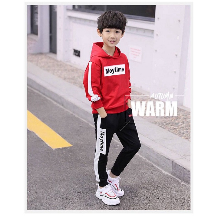 Quần Áo Thu Đông Habi Fashion HB2205 Họa Tiết Moytime Cá Tính Dễ Thương Cho Bé 16-40KG