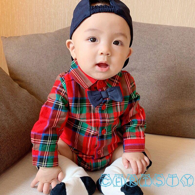 Set Áo Liền Quần Tay Dài Xinh Xắn Dành Cho Bé