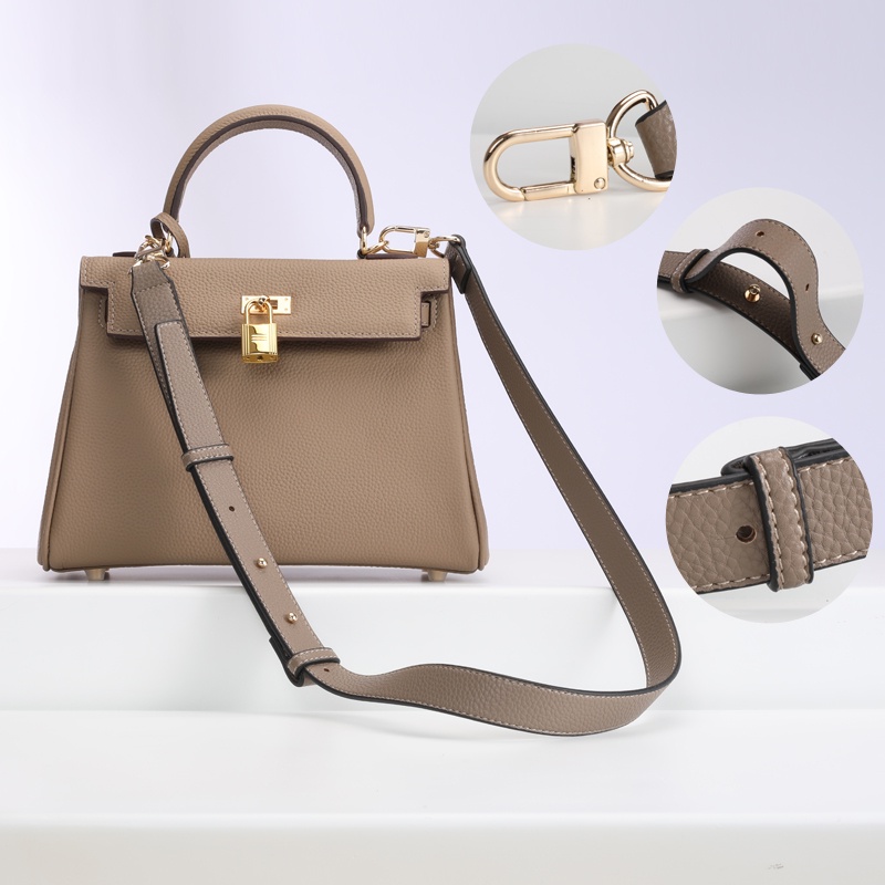 Dây Đeo Túi Xách Một Bên Vai Họa Tiết Vỏ Quả Vải Có Thể Điều Chỉnh Và Tháo Rời