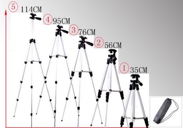 Đế kẹp điện thoại, máy ảnh giá đỡ 3 chân Tripod TF 3110