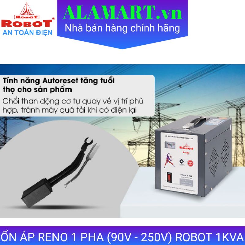 Ổn áp reno 1 pha Robot 1KVA