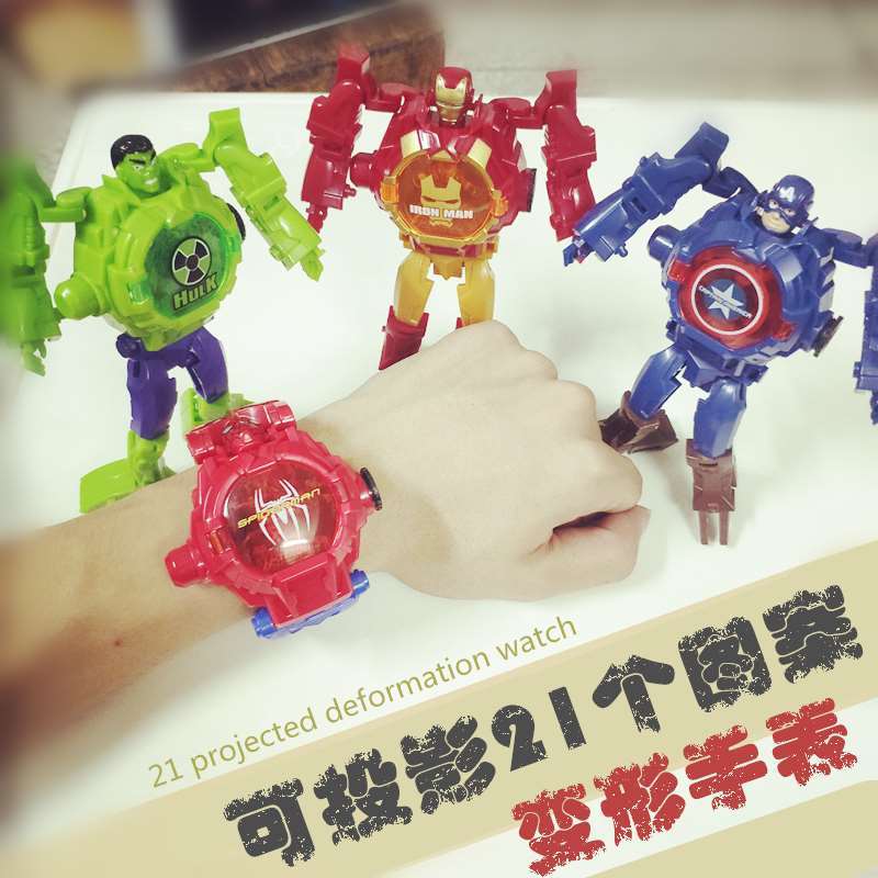 Đồng Hồ Điện Tử Đeo Tay Hình Siêu Nhân Cho Bé