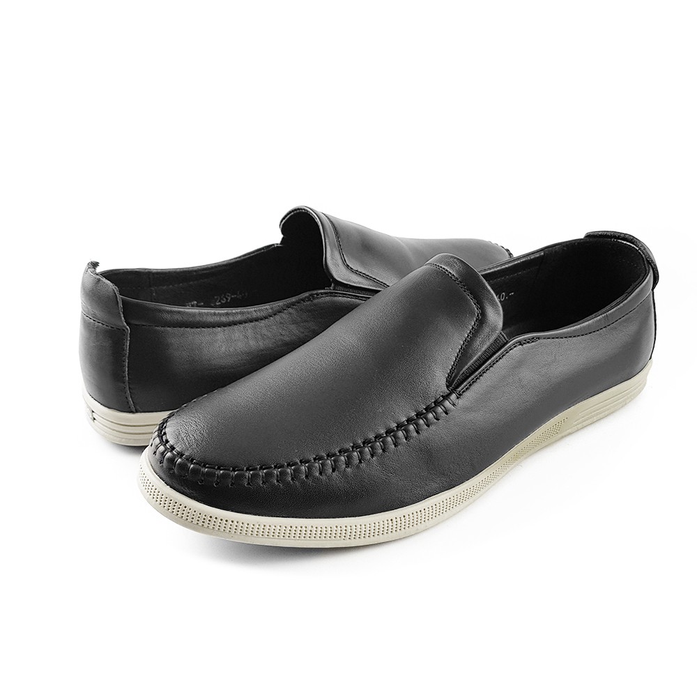 Giày Slipon nam da bò thật cao cấpêm chân VNXK GL03