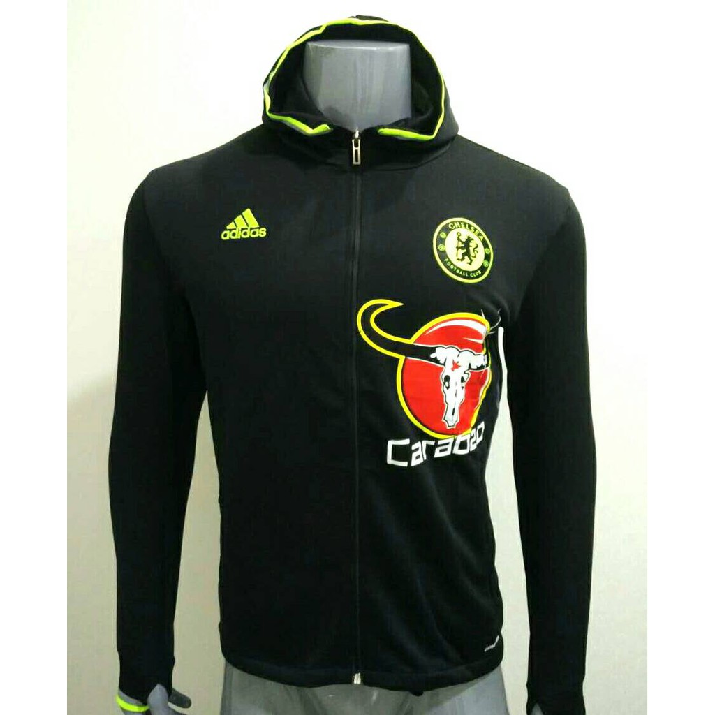 Áo Khoác Hoodie Màu Đen Phong Cách Chelsea 2016 / 2017