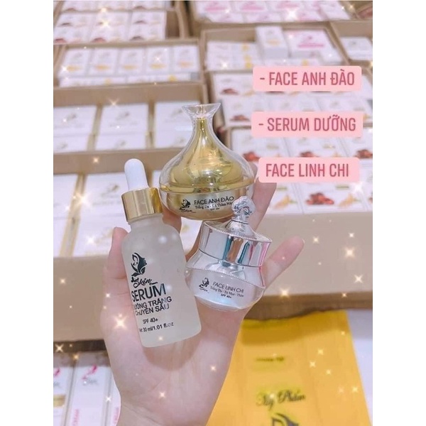 Serum dưỡng trắng da chuyên sâu Skincream- Face Linh Chi- Face Anh Đào