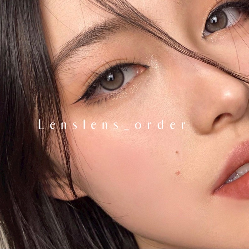 Lens Mắt Kính Áp Tròng Nâu Sữa Hot Douyin Đủ Độ Cận