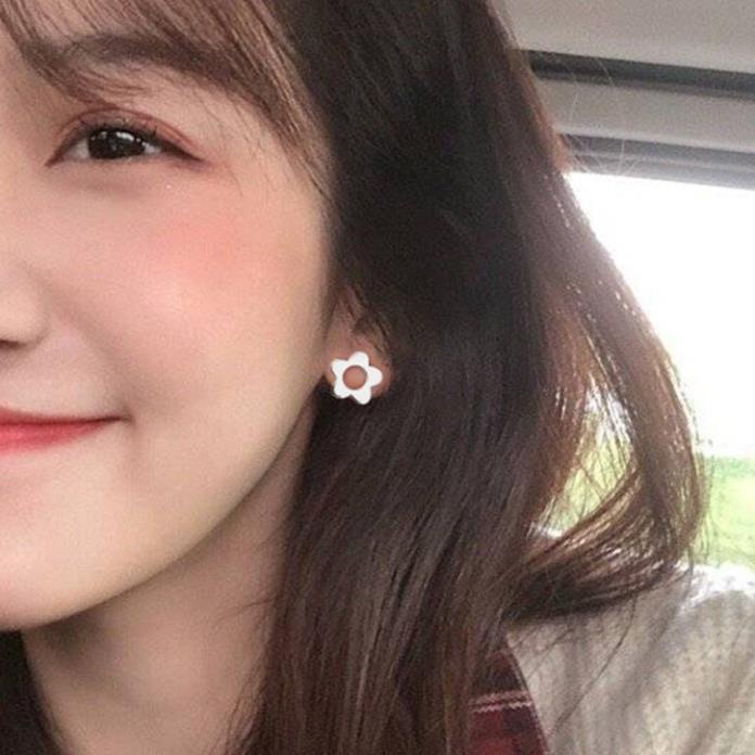 (083) Khuyên Tai Bông Hoa Nhỏ Phong Cách Hàn Quốc Dễ Thương