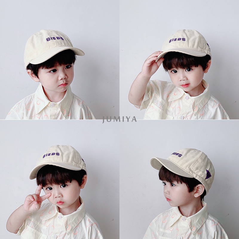 Mũ Lưỡi Trai Thêu Chữ Dễ Thương Cho Bé