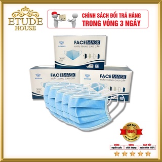 Khẩu Trang Y Tế 3 lớp Kháng Khuẩn [hộp 50 cái]  hàng nhập khẩu