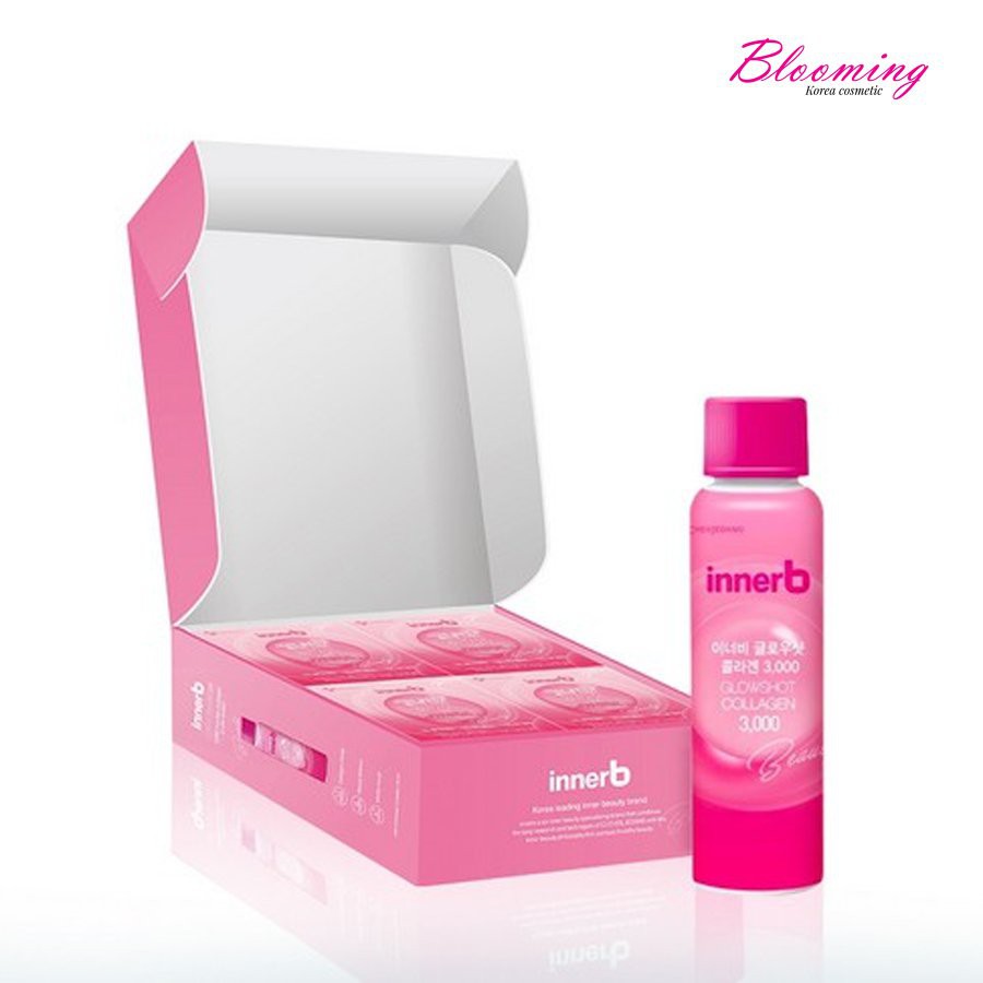Combo 4 hộp nước uống Collagen Vitamin C sáng da InnerB Glowshot 50ml x 6chai/hộp | BigBuy360 - bigbuy360.vn