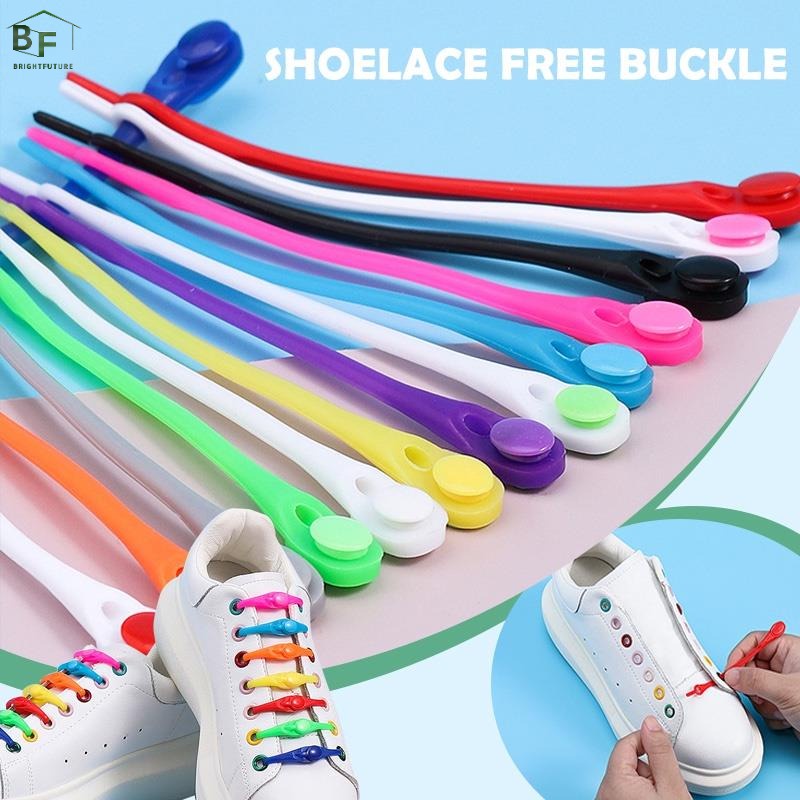 12 Dây Giày Silicone Không Cần Buộc Dành Cho Người Lớn Và Trẻ Em