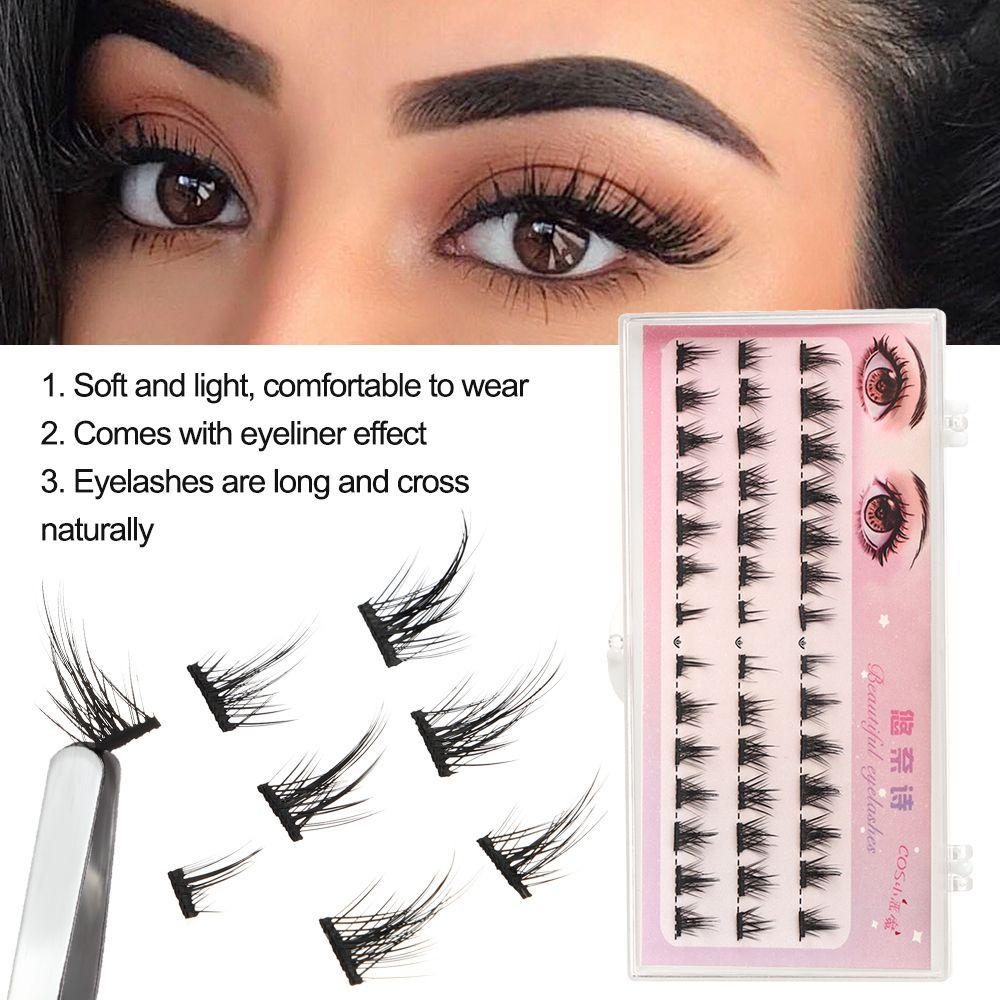 XIANTIN Set 3 Cặp Lông Mi Giả Tái Sử Dụng Được Thời Trang