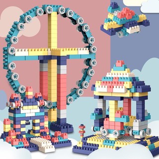 Bộ lắp ghép Lego 520 chi tiết miếng to giúp bé sáng tạo