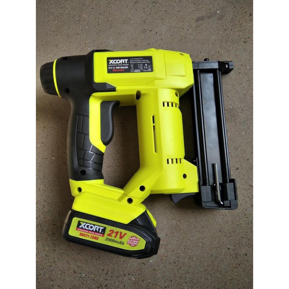 Máy bắn đinh - Máy bắn đinh dùng pin 21V Tặng kèm túi dụng cụ