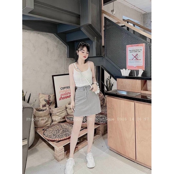 VÁY CHỮ A VẢI DA CÁ - UK alohashop91