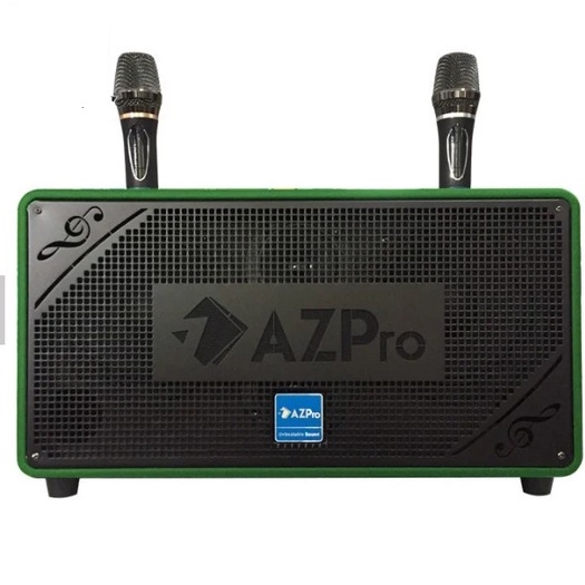 Loa Kéo karaoke bass đôi AZPRO AZ- 328 Chất Lượng Cao - Bass 16 kèm 2 Micro không dây kim loại