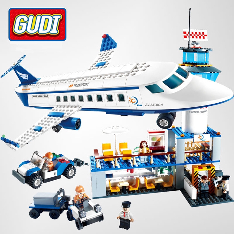 Bộ Đồ Chơi Lego Xếp Hình Sân Bay 652 Chi Tiết Cho Bé