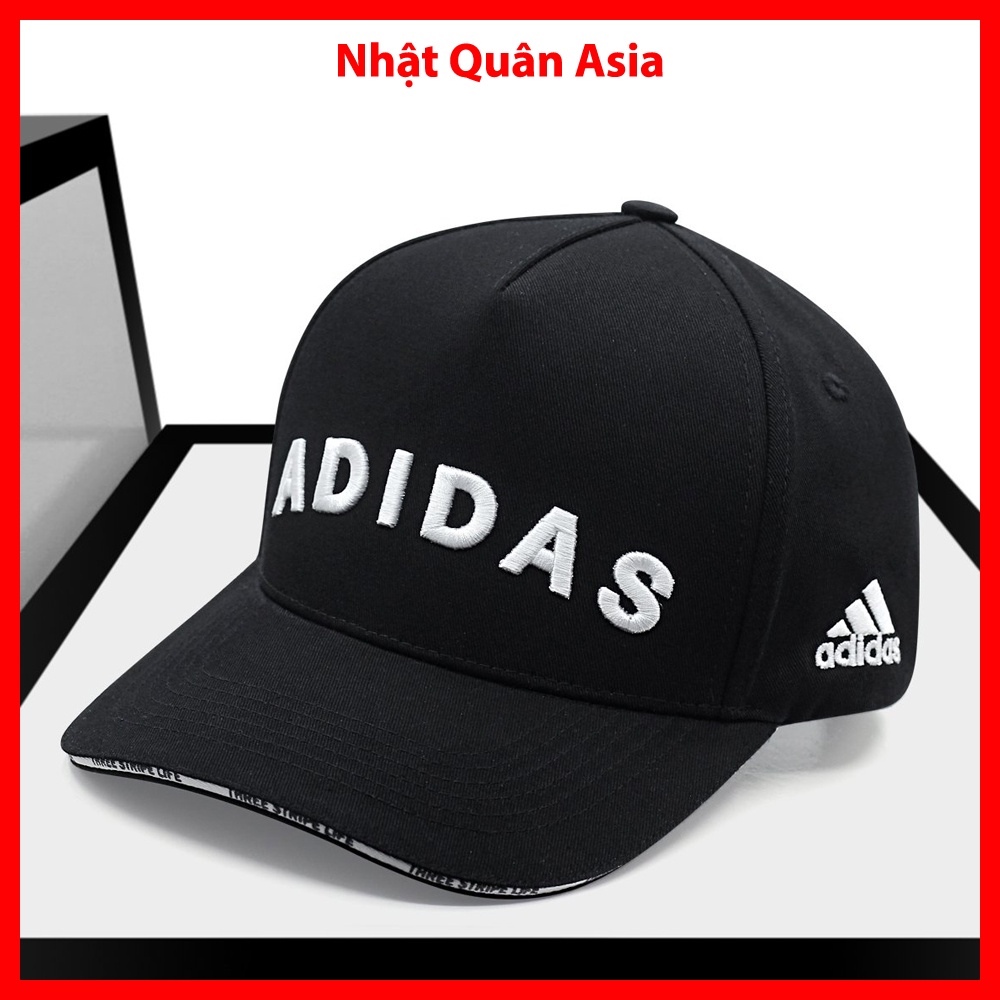 Mũ nón kết lưỡi trai Adidas Three Stripe Life logo thêu chữ nổi cao cấp form đẹp cá tính