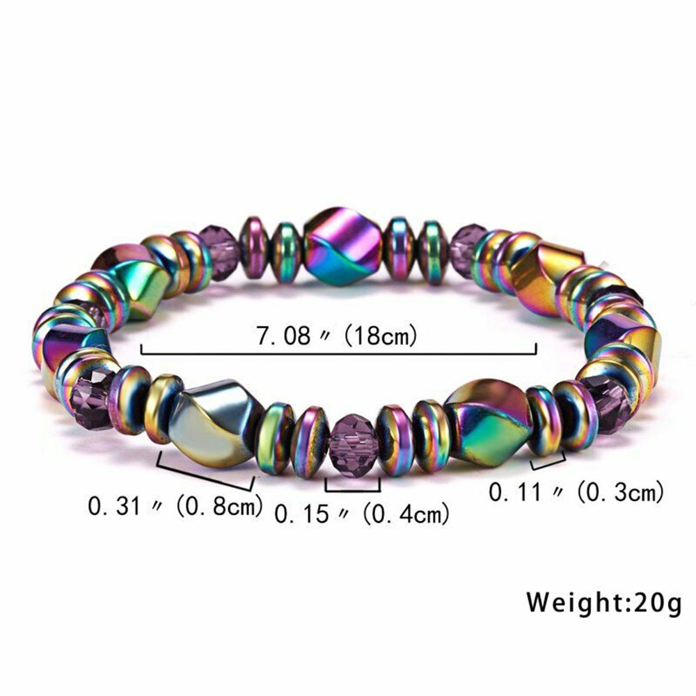 Vòng Tay Chuỗi Hạt Đá Hematite Giảm Cân Cho Nam Và Nữ