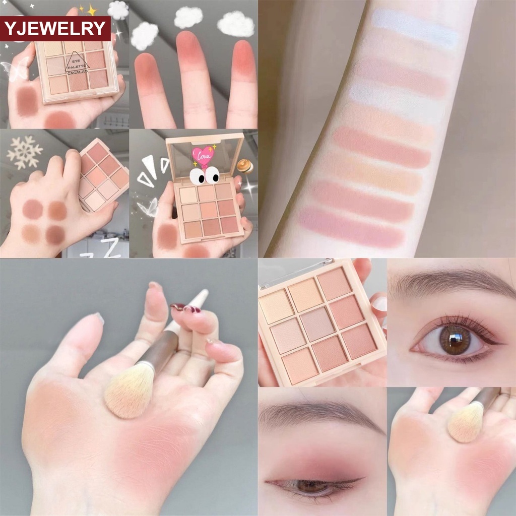 [Hàng mới về] Bảng phấn mắt tông màu da trang điểm phong cách học đường