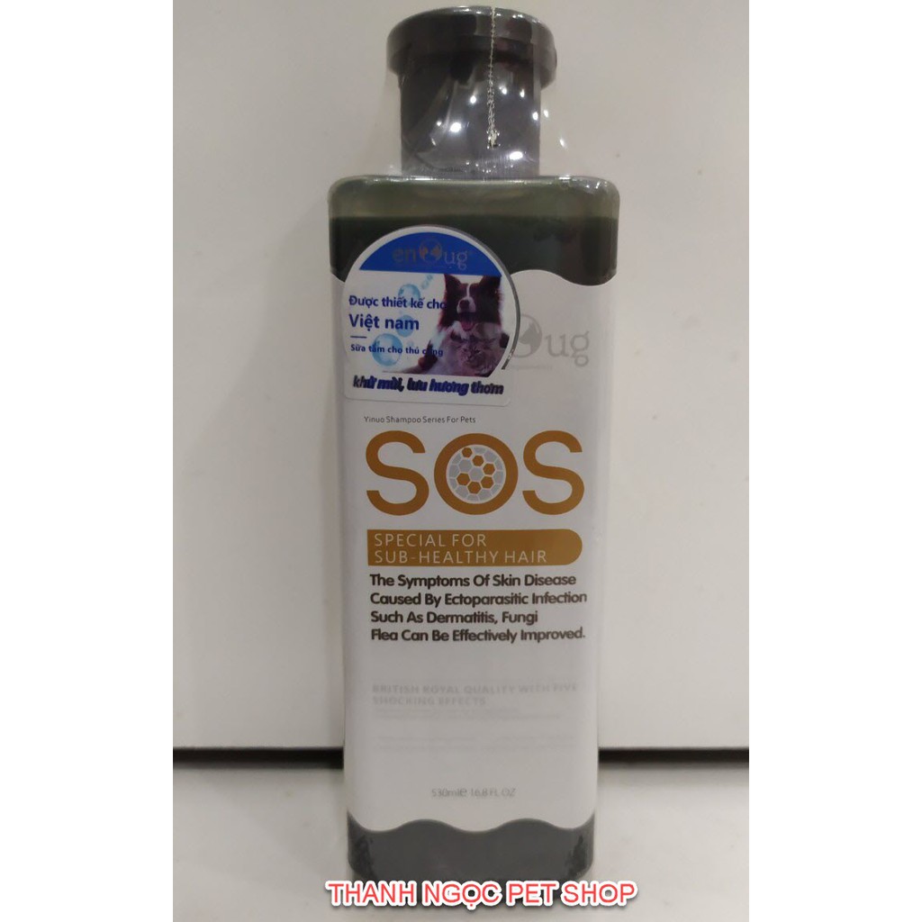 [Bán Buôn/ Bán Sỉ] Sữa Tắm SOS 530ml Dành Cho Chó Mèo