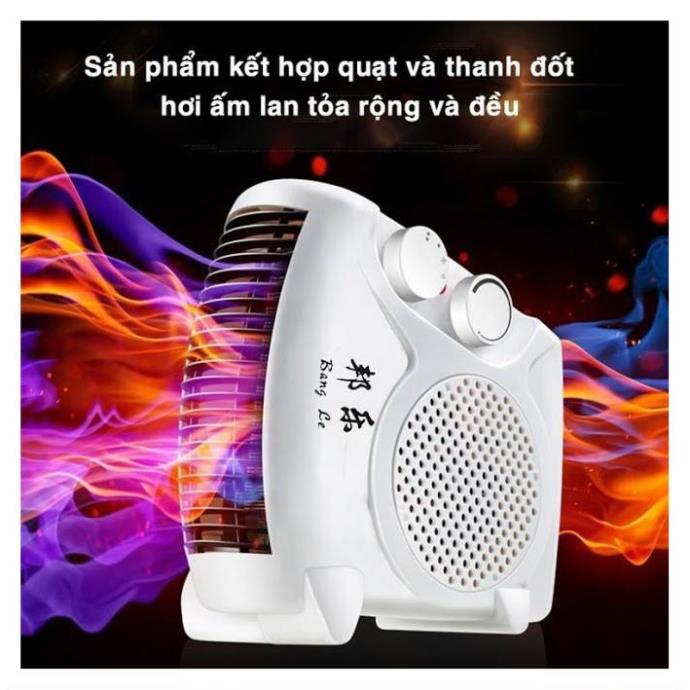 [An Toàn Cho Bé] Quạt Sưởi 2 Chiều 2 chế độ, Máy Sưởi Công Suất Lớn Siêu An Toàn⚡️Phù Hợp Trẻ Nhỏ, Văn Phòng, Học Online