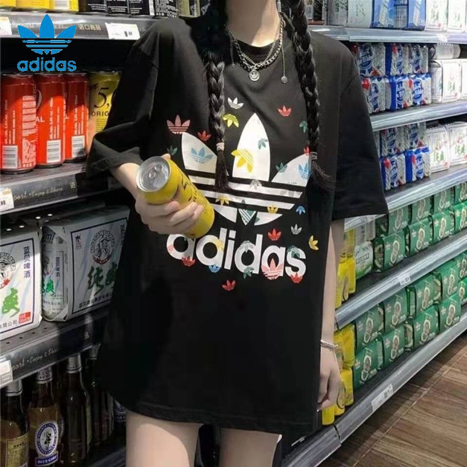 Áo Thun Cặp Đôi Trắng Đen 🍀 Áo Phông Unisex Form Rộng Tay Lỡ
