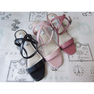 Sandal quai chéo hậu gót 5p - M1128